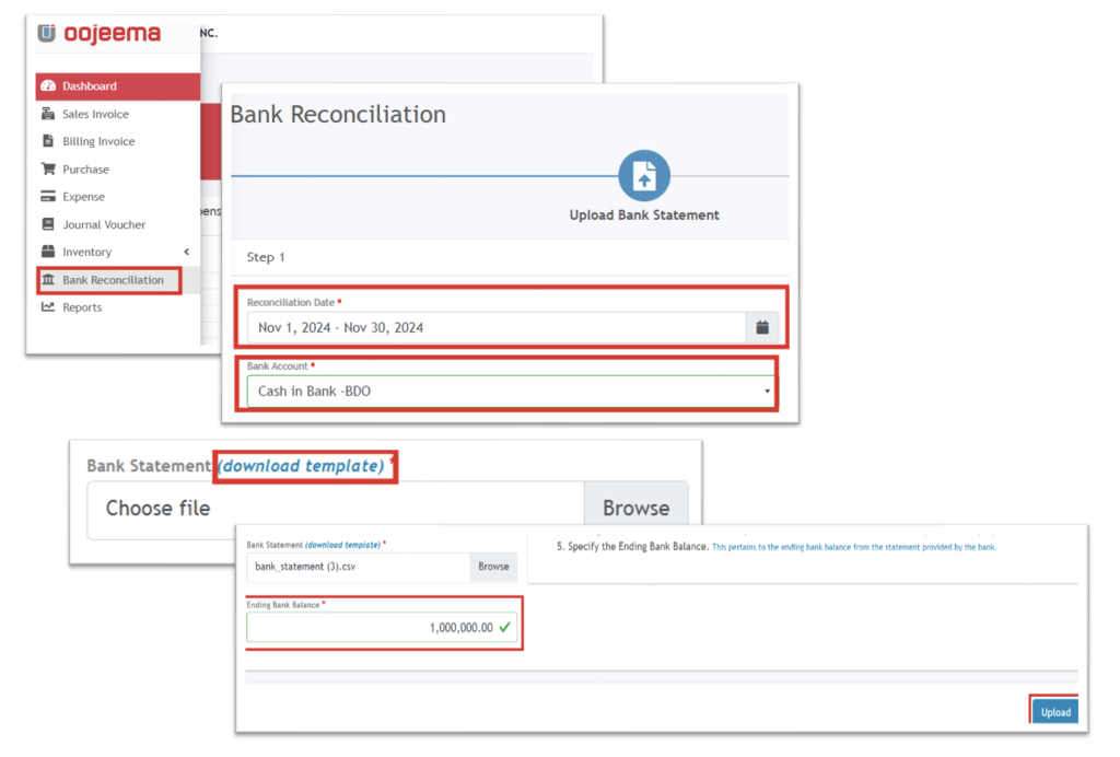 Bank Recomciliation (Importation )